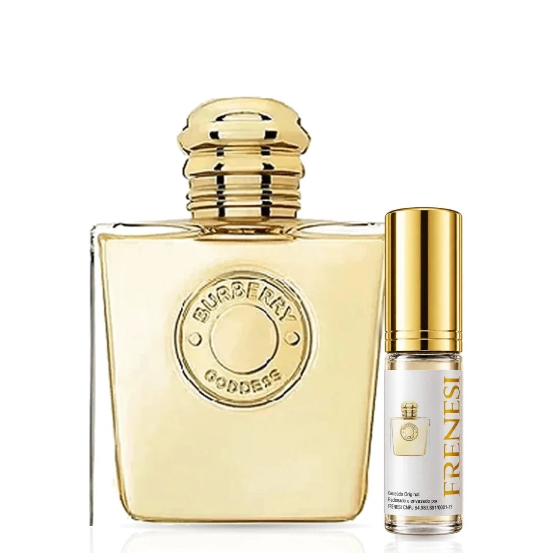 Burberry Goddess Eau de Parfum, de Burberry, ao lado do decant da Frenesi