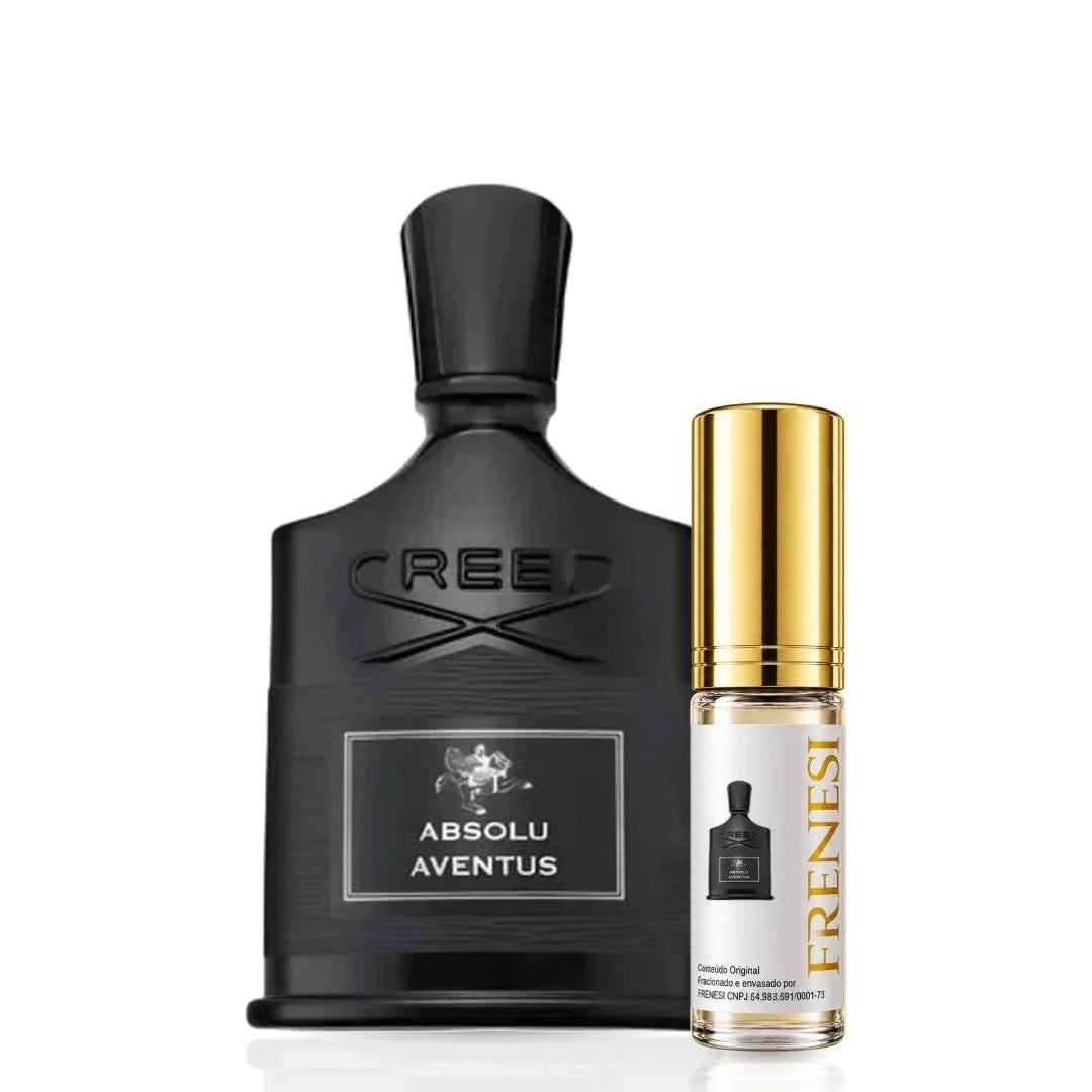 Creed Aventus Absolu Eau de Parfum, de Creed, ao lado do decant da Frenesi