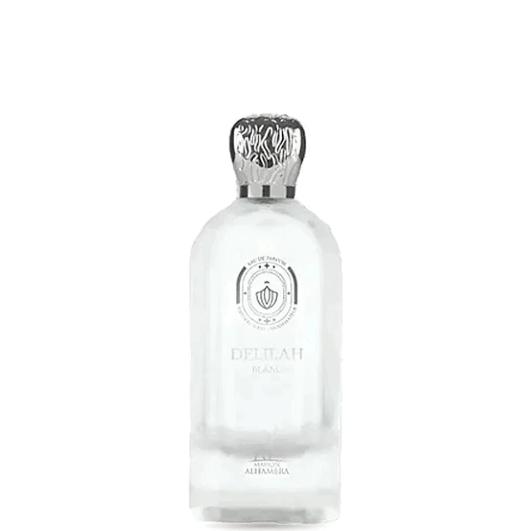 Delilah Blanc Eau de Parfum, de Maison Alhambra, frasco original