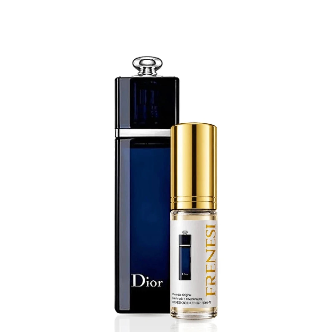Dior Addict Eau de Parfum, de Dior, ao lado do decant da Frenesi