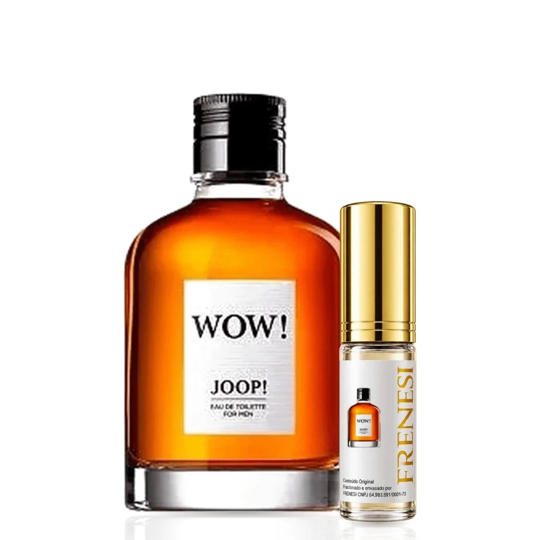 Joop! Wow! Eau De Toilette, de Joop!, ao lado do decant da Frenesi