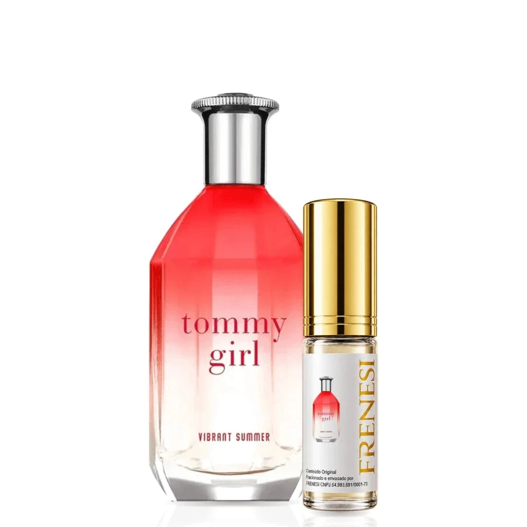 Vibrant Summer Tommy Hilfiger Eau de Toilette, de Tommy Hilfiger, ao lado do decant da Frenesi