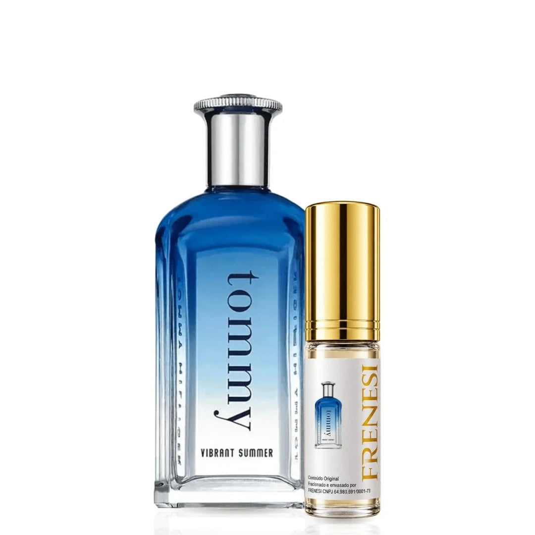 Vibrant Summer Tommy Hilfiger Eau de Toilette, de Tommy Hilfiger, ao lado do decant da Frenesi