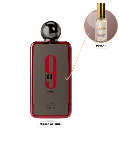 9 PM Rebel Unissex Eau de Parfum (Decant) - FRENESI