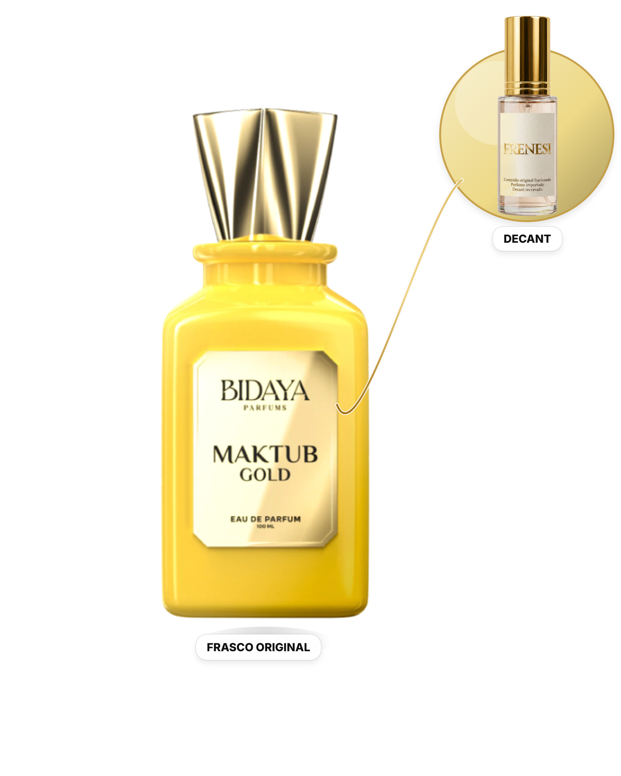 Maktub Gold Unissex Eau de Parfum (Decant)