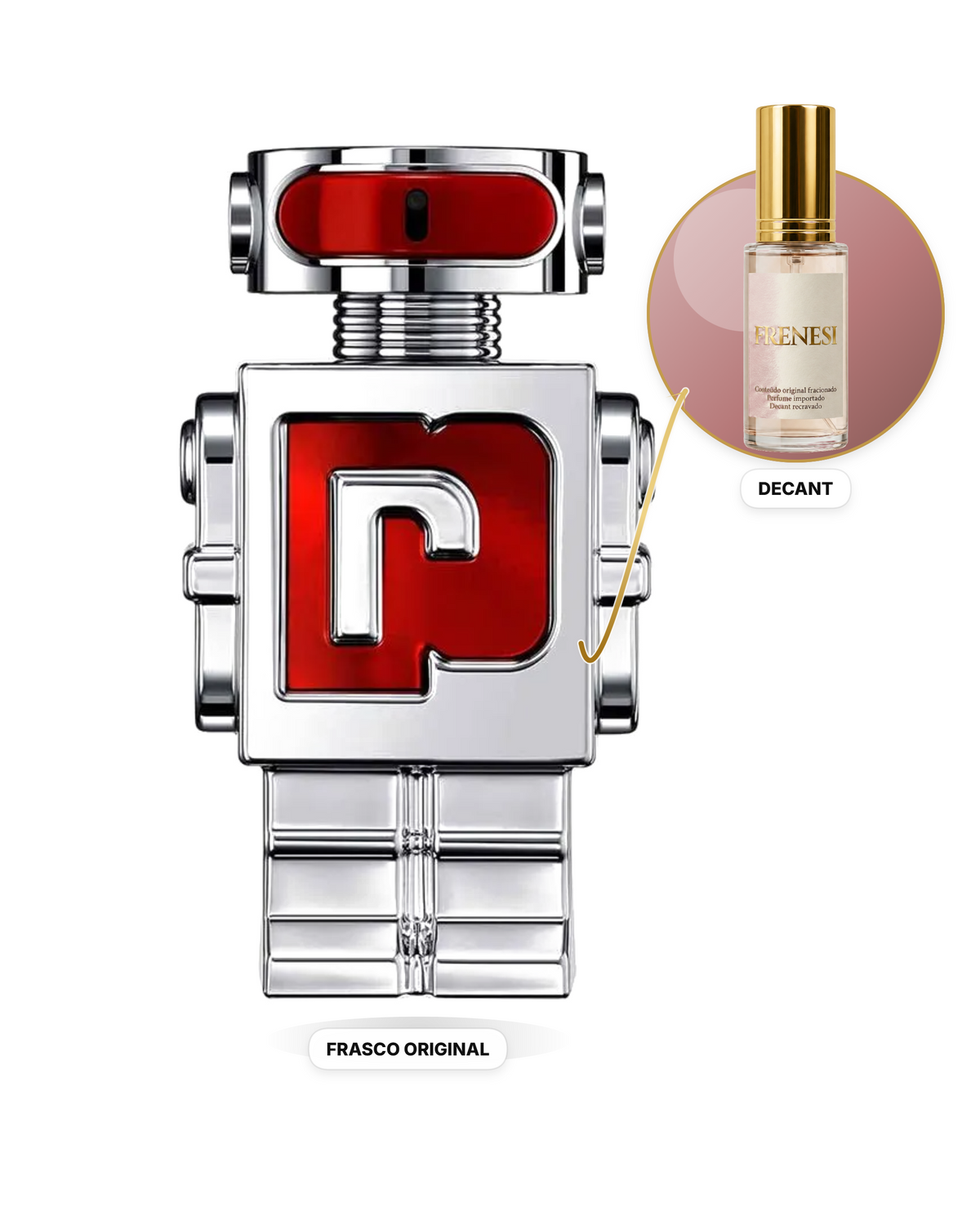 Phantom in Red Masculino Parfum Elixir (Decant)