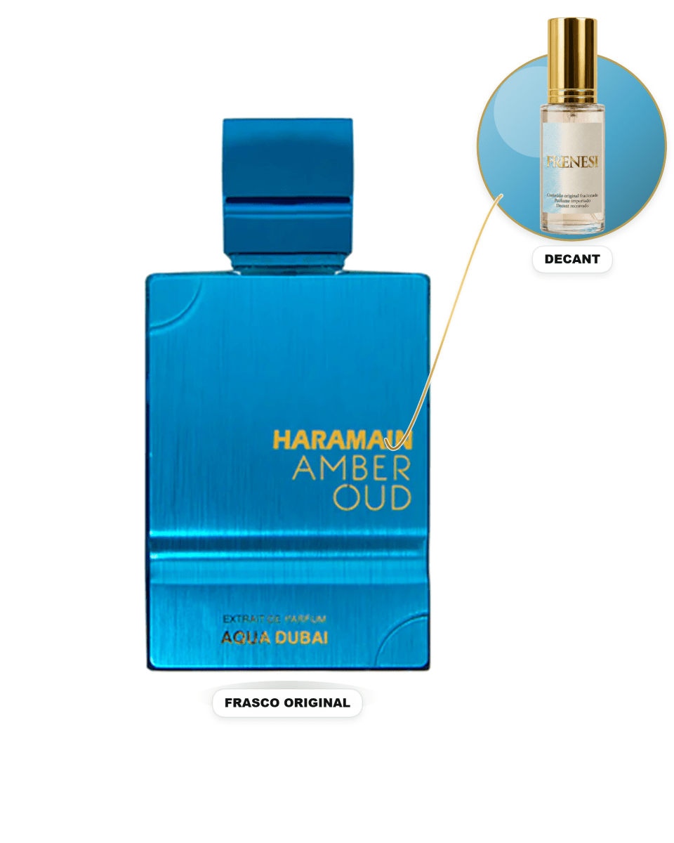 Amber Oud Aqua Dubai Unissex Extrait de Parfum (Decant) - FRENESI