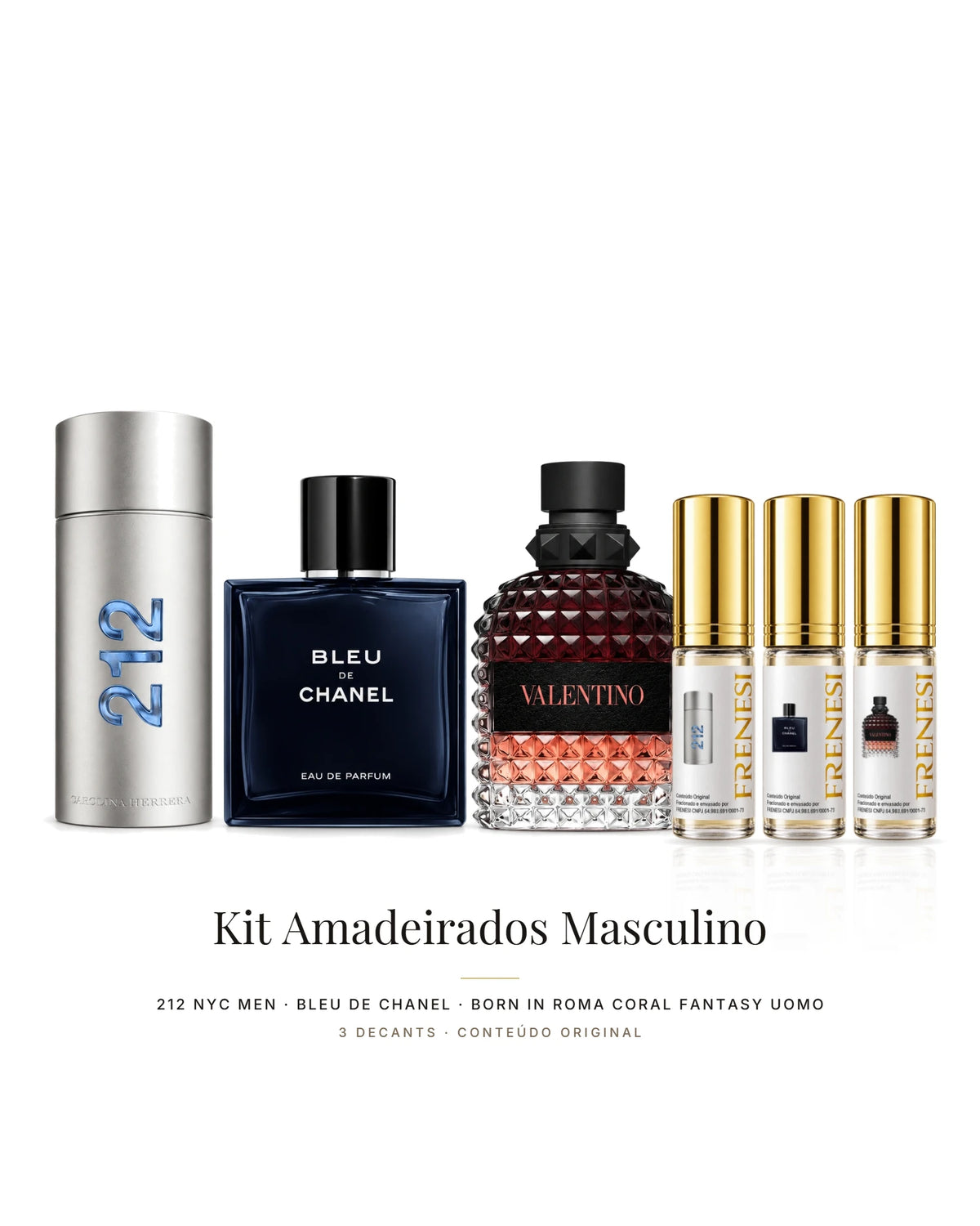 Kit Amadeirados Masculino (Decants) - FRENESI