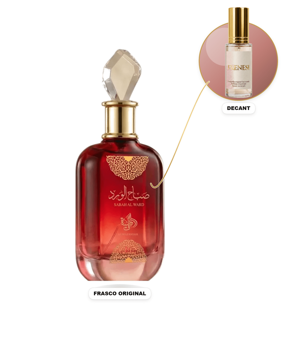 Sabah Al Ward Valentine Feminino Eau de Parfum (Decant) - FRENESI